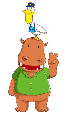 カバのドゴン＆ペリカンのベガー