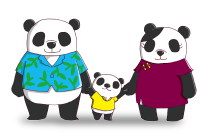 パンダのテンライ&テンメイ&テンユー