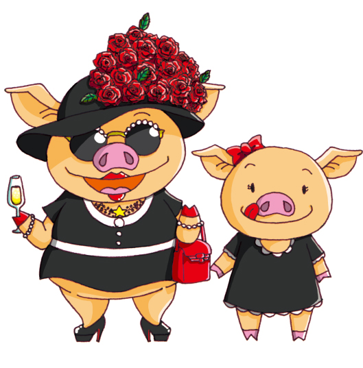 ブタのマダムブヒータ&ベリコ